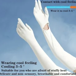 UV Long Sun Gloves, UPF 50+ Touchscreen Non Slip Full Finger Arm Sun Glovers Sunblock Gloves for Outdoor Sports Driving