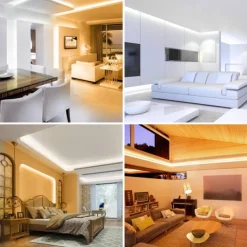 UV Purple LED Light Strip Kit - 5-10M Flexible 12V Warm White Tape Light Black Light for Party, Bar & Decoration