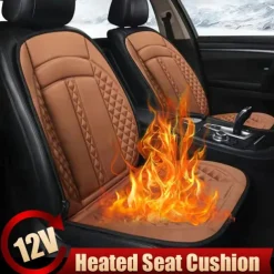 12V Car Heated Seat Cushions Winter, Single and Double Seat Cover Pad, Electric Heated Car Seat Cover Accessories