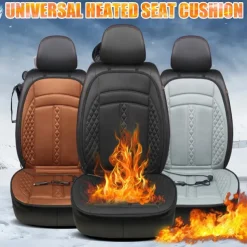 12V Car Heated Seat Cushions Winter, Single and Double Seat Cover Pad, Electric Heated Car Seat Cover Accessories