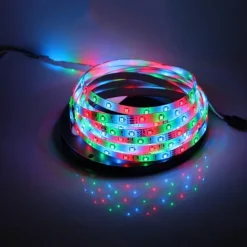 12V LED Light Strip 16.6 ft (5M) SMD 2835, DC 5.5 x 2.1mm Connector, Tape Light for Home, Kitchen, Party, Christmas (Power Adapter Not Included)