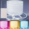 5V USB Waterproof Neon Light Strip 3.3-9.8 ft Battery Box Power Supply Neon Rope Light 120LED/m Waterproof Neon Light LED Light Strip Suitable for Bedrooms TV Backlight Cabinets