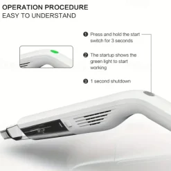 Vacuum Cleaner High Power Car Handheld Vacuum Cleaner Indoor And Car Dry And Wet Dual-use Wireless Charging Three Batteries Large Suction Household Cleaning Duster