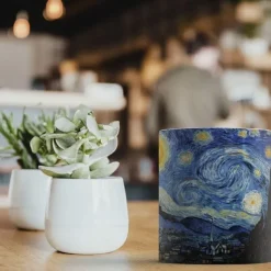 Van Gogh Starry Night Ceramic Mug - Perfect Gift for Friends, Office Water Cup, Home Milk Mug