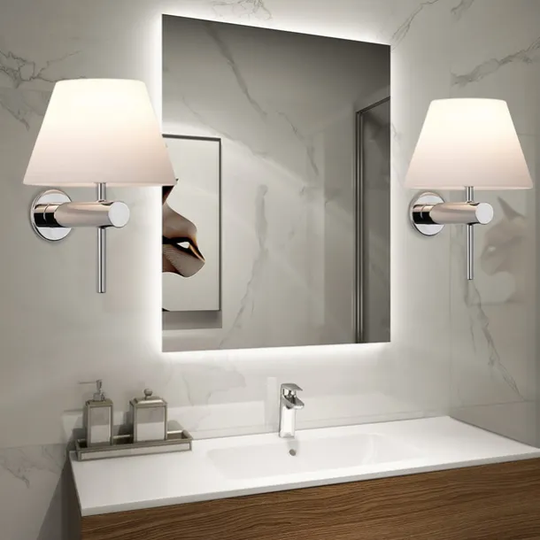 Vanity Light LED Mirror Front Lamp Waterproof IP20 Iron Fabric LED Bathroom Lights Over Mirror Black Wall Lighting Fixtures for Bathroom Bedroom Living Room Cabinet