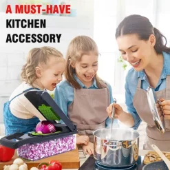 Vegetable Chopper 16 in 1Multifunctional Food Chopper Kitchen Vegetable Slicer Dicer Cutter Veggie Chopper With 8 Blades Carrot Chopper with Container