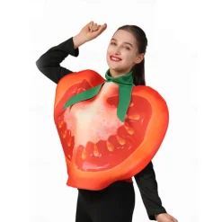 Vegetable Tomato Potato Halloween Cosplay Costume Funny Costumes Carnival Costume Cosplay Adults' Men's Women's Carnival Masquerade Mardi Gras Performance Party Halloween Easy Halloween Costumes