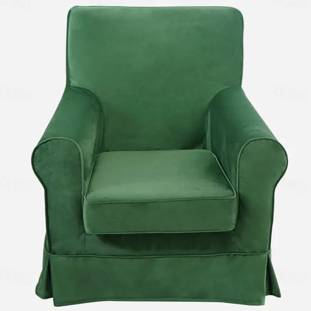 Velvet Armchair Sofa Cover Solid Color Quilted Velvet Slipcovers LITB PRIME cover Ektcover