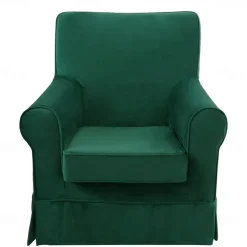 Velvet Armchair Sofa Cover Solid Color Quilted Velvet Slipcovers LITB PRIME cover Ektcover