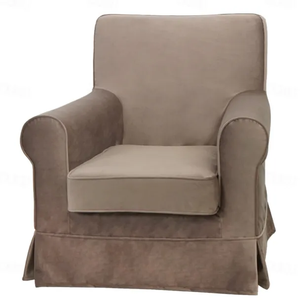 Velvet Armchair Sofa Cover Solid Color Quilted Velvet Slipcovers LITB PRIME cover Ektcover