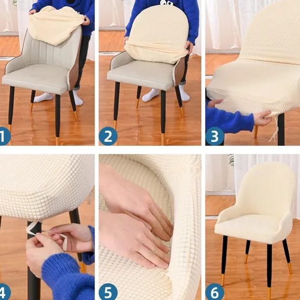 Velvet Stretch Wingback Chair Cover Burgundy Slipcover Wing Chair Cover,Reusable Protector Cover for Dining Room Home DecorWashable