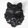 Venice Carnival Cat Mask Black Masquerade Graduation Party Accessories Women Elegant Halloween Cosplay Masks