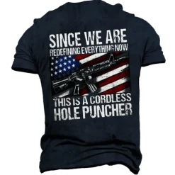 Veterans Day Men's Patriot Patriotic Veteran Graphic Flag Letter T shirt Slogan T Shirts Short Sleeve T shirt 3D Print Crew Neck Shirt Vintage Fashion Designer Outdoor Casual Daily Black Army Green