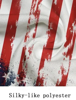 Veterans Day Men's Patriot Patriotic Veteran American US Flag T Shirt Vest Top Sleeveless T shirt 3D Print Crew Neck Shirt Vacation Casual Hawaiian Holiday White 1 White Summer Spring Clothing