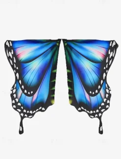 Vibrant Butterfly Wings Costume for Women - Colorful Party Accessory for Halloween, Cosplay, and Festivals