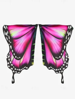 Vibrant Butterfly Wings Costume for Women - Colorful Party Accessory for Halloween, Cosplay, and Festivals