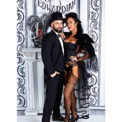 Victorian Steampunk Tie-on Bustle Skirt Tutu Belt Lace Underskirt 90cm length Halloween Carnival Party Club