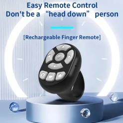 Video mini ring BT remote control shutter for Tiktok Youtube wireless page turner selfie remote controller for Android App