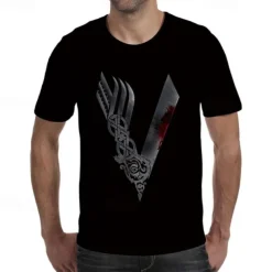 Viking Tattoo T-shirt Print 3D Graphic For Men's Adults' Carnival Masquerade 3D Print Casual Daily