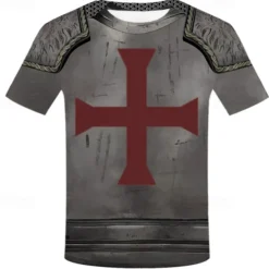 Viking Tattoo T-shirt Print 3D Graphic For Men's Adults' Carnival Masquerade 3D Print Casual Daily