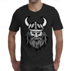 Viking Tattoo T-shirt Print 3D Graphic For Men's Adults' Carnival Masquerade 3D Print Casual Daily