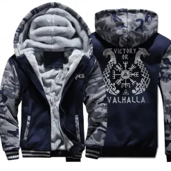 Vikings valhalla Hoodie Anime Outerwear Anime Graphic For Couple's Men's Women's Adults' Hot Stamping Casual Daily