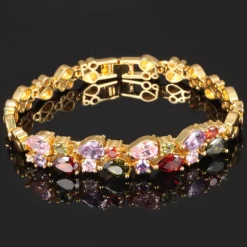 Vintage Style Heart Vintage Copper Bracelet Jewelry Golden For Wedding Party Street Gift