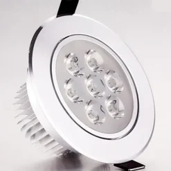 7W 7 LEDs Recessed LED Downlights Ceiling Lights, Warm White/Cold White, 85-265V for Home/Office Easy Install 1pc