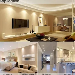 7W 7 LEDs Recessed LED Downlights Ceiling Lights, Warm White/Cold White, 85-265V for Home/Office Easy Install 1pc