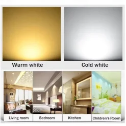 7W 7 LEDs Recessed LED Downlights Ceiling Lights, Warm White/Cold White, 85-265V for Home/Office Easy Install 1pc