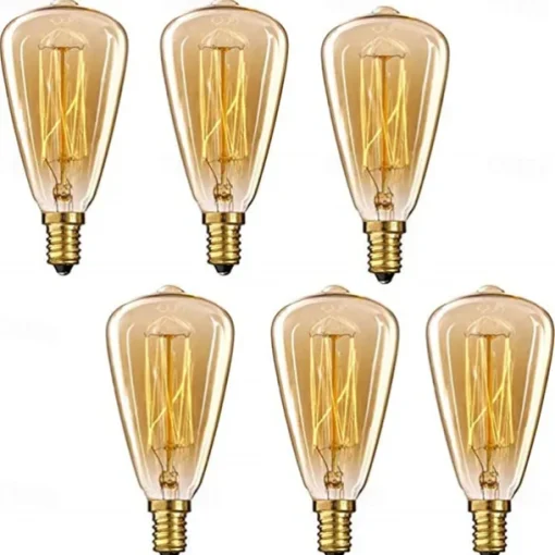 40W Edison Bulb Lamp E14 ST48 Dimmable Incandescent Vintage Edison Light Bulb 220-240V 4/6/10pcs