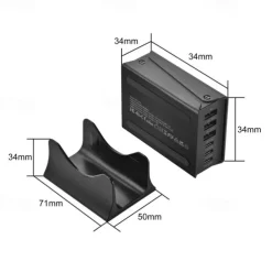 200W GaN Charging Station 6-Port USB C Charger Quick Charge QC PD 3.0 Type C Fast USB Charger For iPhone 15 14 13 12 Pro MacBook