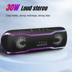 30W High-power Audio Portable Mini Wireless Blue Tooth Speakers Subwoofer for Outdoor IPX7 Waterproof Phone Computer