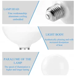 16W LED Globe Bulbs 1600 lm E27 G120 14 LED Beads SMD 2835 Warm White 220-240 V