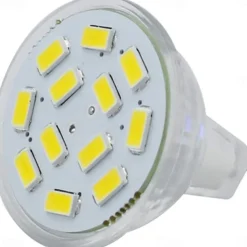 3W MR11 GU4 Led Bulb 300LM 3000K 6000K AC/DC12-24V Low Voltage Bulb Spotlight for Outdoor Landscape Track Lighting Non-Dimmable (4 pcs)