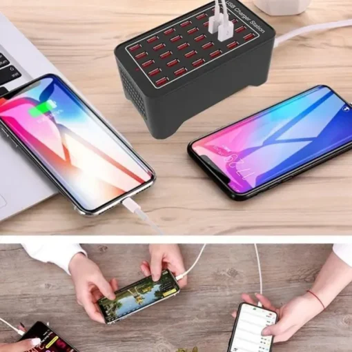 150W Multi USB Charger 30 Port USB Fast Charging Station Universal Carregador Portatil For Iphone 13 Samsung Xiaomi Ipad Tablet