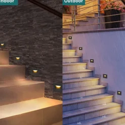 5W Outdoor Wall Light LED Waterproof IP65 Wall Lamp AC/D12V Safety Voltage Deck Lamp Bar Lamp Ladder Lamp Landscape Lamp Die Cast Aluminum 3000K Warm White Optional AC85-265V 2PCS 6PCS