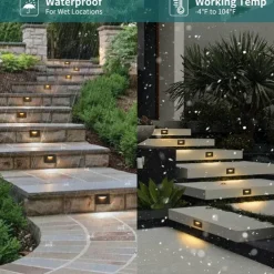 5W Outdoor Wall Light LED Waterproof IP65 Wall Lamp AC/D12V Safety Voltage Deck Lamp Bar Lamp Ladder Lamp Landscape Lamp Die Cast Aluminum 3000K Warm White Optional AC85-265V 2PCS 6PCS