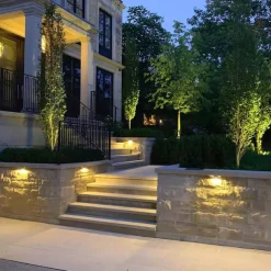 5W Outdoor Wall Light LED Waterproof IP65 Wall Lamp AC/D12V Safety Voltage Deck Lamp Bar Lamp Ladder Lamp Landscape Lamp Die Cast Aluminum 3000K Warm White Optional AC85-265V 2PCS 6PCS