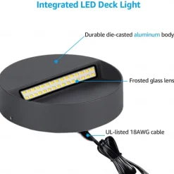 5W Outdoor Wall Light LED Waterproof IP65 Wall Lamp AC/D12V Safety Voltage Deck Lamp Bar Lamp Ladder Lamp Landscape Lamp Die Cast Aluminum 3000K Warm White Optional AC85-265V 2PCS 6PCS