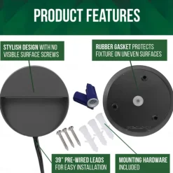 5W Outdoor Wall Light LED Waterproof IP65 Wall Lamp AC/D12V Safety Voltage Deck Lamp Bar Lamp Ladder Lamp Landscape Lamp Die Cast Aluminum 3000K Warm White Optional AC85-265V 2PCS 6PCS