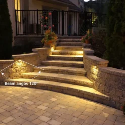 5W Outdoor Wall Light LED Waterproof IP65 Wall Lamp AC/D12V Safety Voltage Deck Lamp Bar Lamp Ladder Lamp Landscape Lamp Die Cast Aluminum 3000K Warm White Optional AC85-265V 2PCS 6PCS