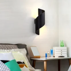 15W Outdoor Weatherproof Wall Light 10.9in Large Size Modern LED Wall Lamp Black Gold / White Gold Cast Aluminum Wall Wash Light for Porch Garden Corridor Balcony Landscape AC85-265V