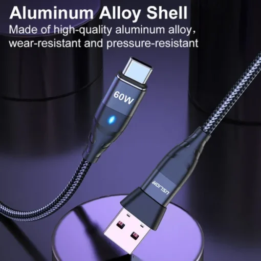 60W PD Fast Charger Cable USB C to Type C Micro Magnetic Data Cable 3A USB Cable for iPhone 13 Macbook Huawei Samsung