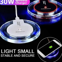 30W Wireless Charger for IPhone 13 12 11 X XR XS Fast Wirless Charging Dock for Samsung Xiaomi Huawei Phone Qi Charger Wireless