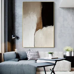 Wabi sabi painting handmade Wall Art Set of 2 Beige Abstract Painting on Canvas hand painted A Pair Beige Texture oil paintings Wall Art Neutral Abstract Wall Art Boho Wal Decor painting