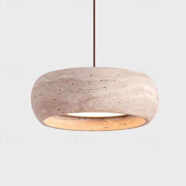 Wabi-Sabi Bedside Chandelier Cave Stone Restaurant Bar Vintage Creative Lamps Vestibule LED Pendant Light 20cm 110-240V