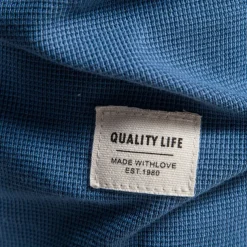 Waffle Henley T-Shirt Men Long Sleeve Basic Breathable Men's Tops Tee Shirts New Autumn Solid Color T Shirt For Men