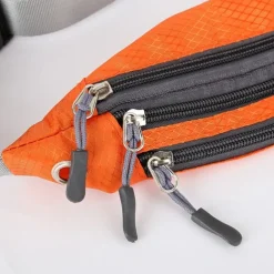 Waist Bag Men and Women Outdoor Sports Mobile Phone Waist Bag Nylon Waterproof Running Waist Bag Close-fitting Messenger Bag