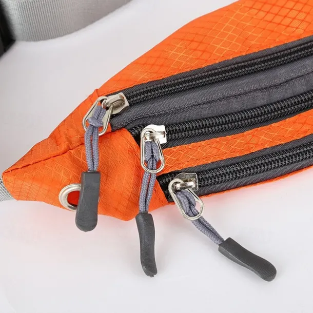 Waist Bag Men and Women Outdoor Sports Mobile Phone Waist Bag Nylon Waterproof Running Waist Bag Close-fitting Messenger Bag